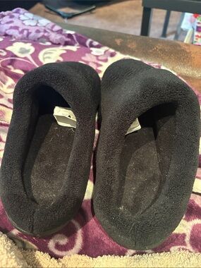 Cozy Black Fleece Slippers
